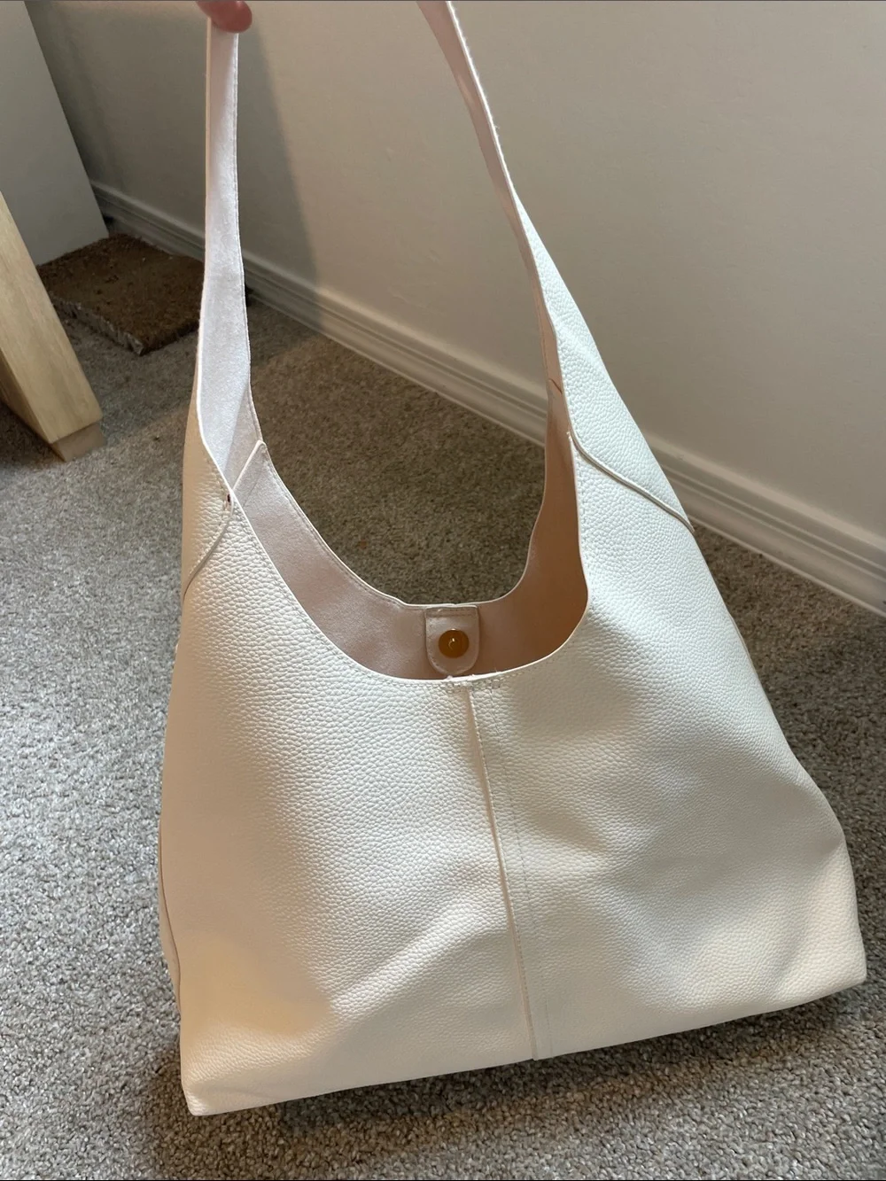 Universal Thread White Pebbled Hobo Shoulder Bag